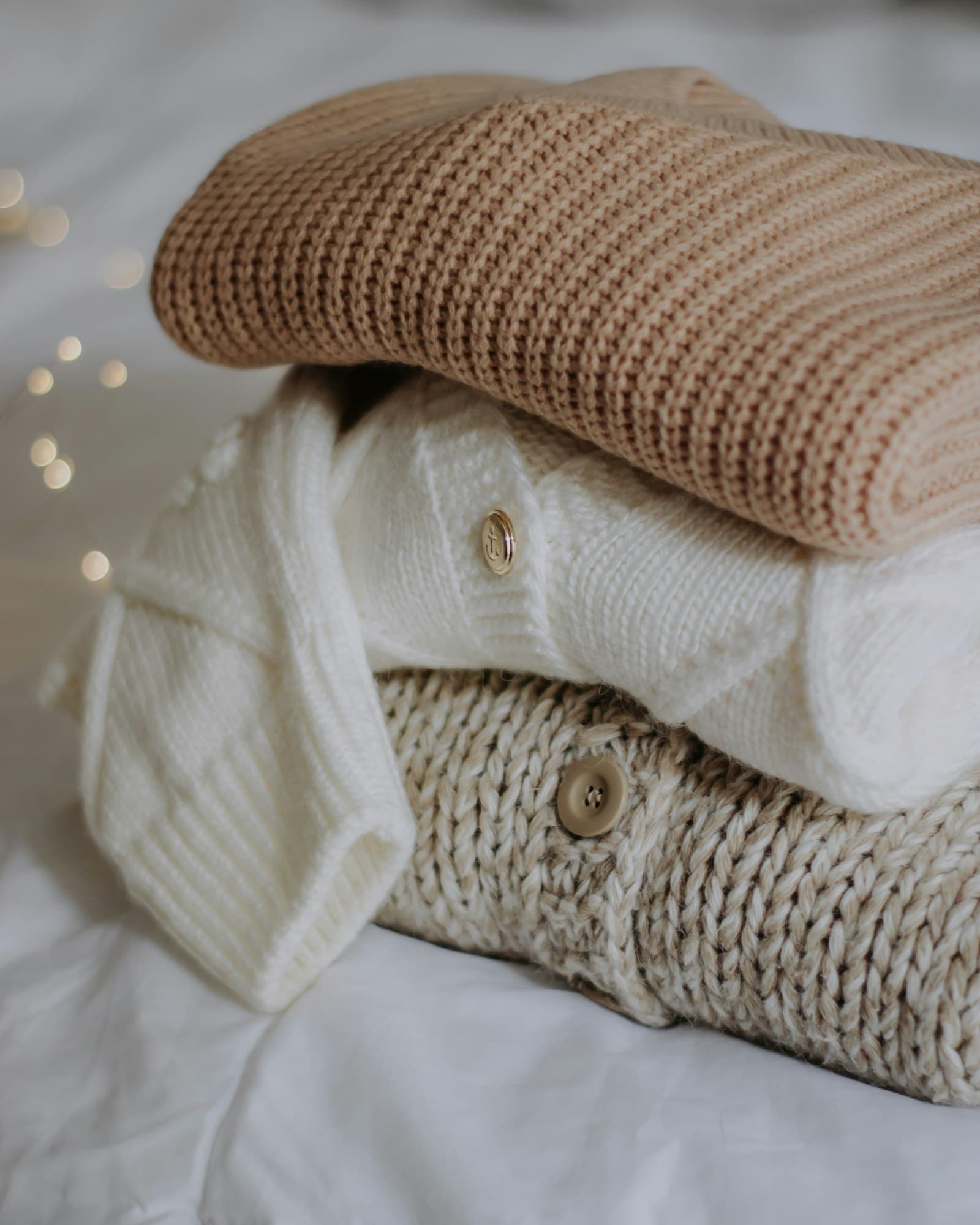 Cardigan len dệt kim dáng ngắn